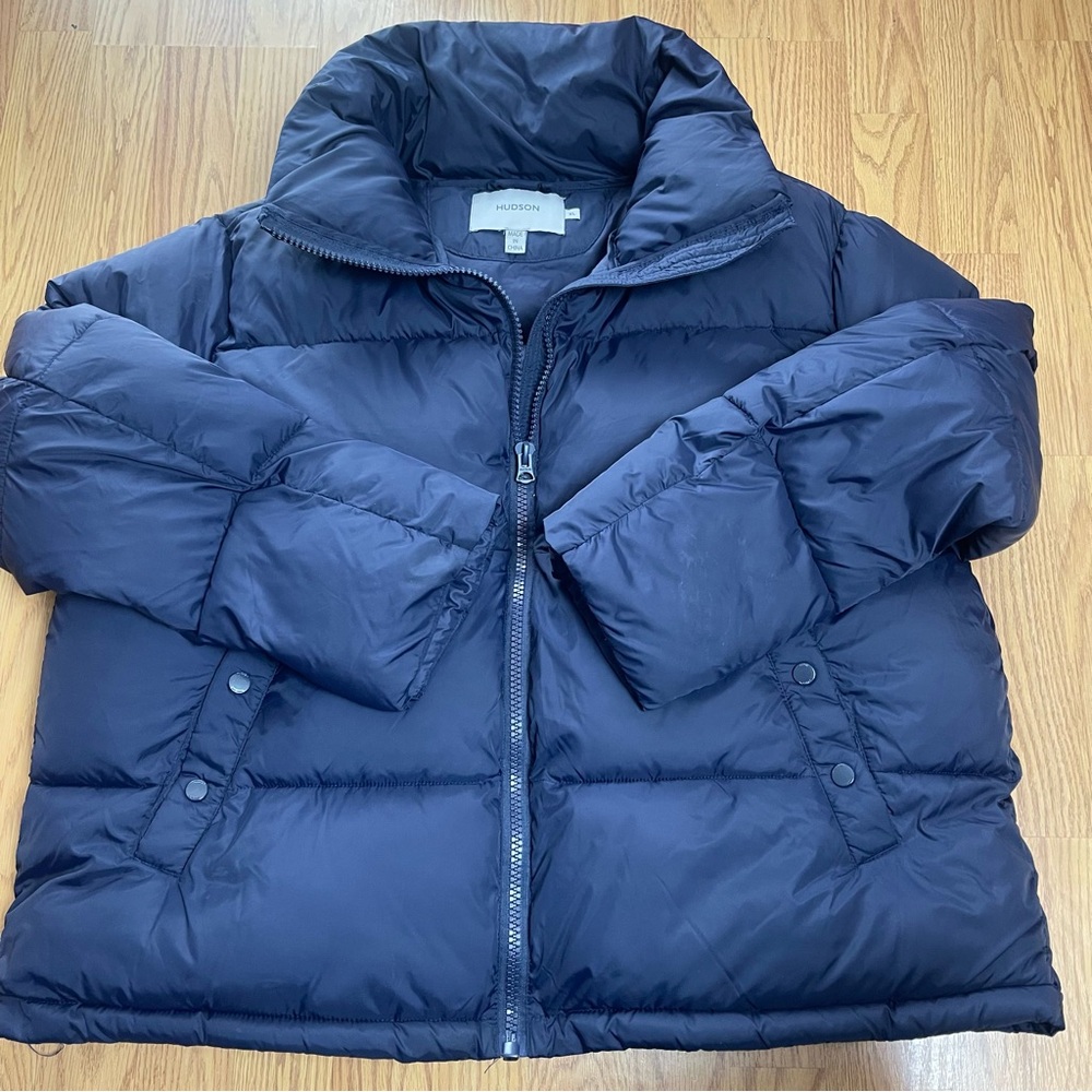 Hudson Jeans Women's Navy Puffer Jacket